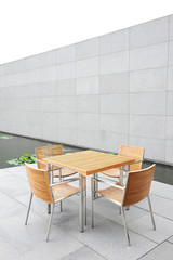 The outdoor coffee table