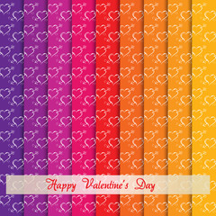 Happy Valentine's Day Backgrounds Vector Illustration