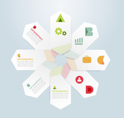 Modern Design Minimal style infographic template / can be used f