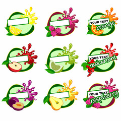 fruits labels - 60344002