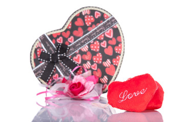 Heart Shaped Love with gift box present