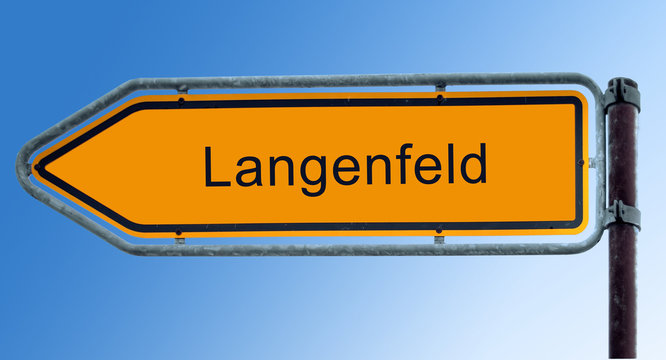 Strassenschild 7 - Langenfeld