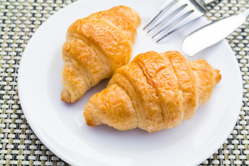 Fresh croissants