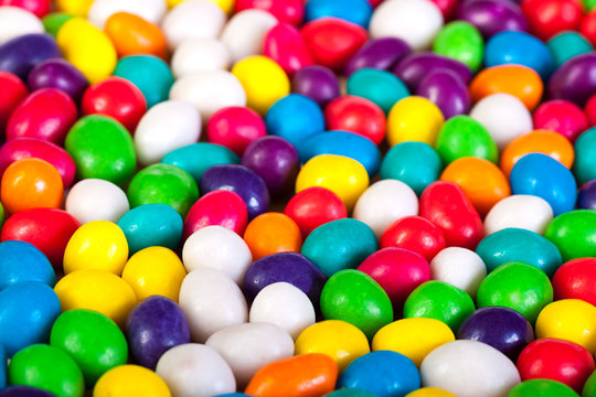 background from colorful sweets of sugar candies