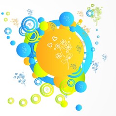 creative art flowers symbol