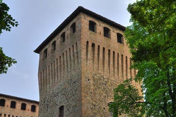 Fototapeta premium Castle of Castelguelfo. Noceto. Emilia-Romagna. Italy.