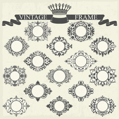 Big set of vintage frames