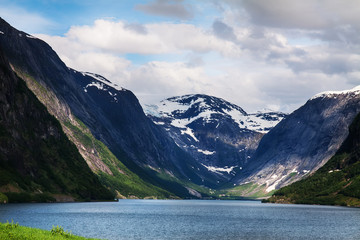 Mountain lake in Norway