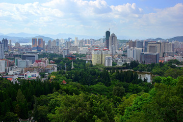 Fototapeta premium The scenery of Xiamen, modern city in China