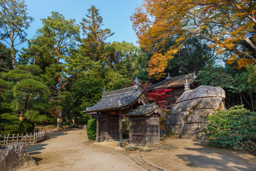 Jigen-do Shrine at Koraku-en in Okayama