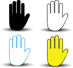 Obraz premium Hand icons
