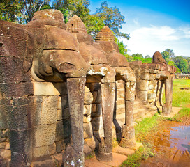 Fototapeta premium Terrace of the Elephants, Angkor Thom, Cambodia