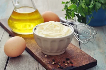 Fototapete Rund Homemade mayonnaise © tashka2000