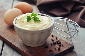Gordijnen Huisgemaakte mayonaise © tashka2000