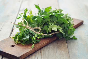 Bunch of fresh parsley