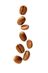 Flying coffee beans