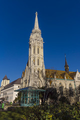 Fototapeta na wymiar Matthias Church located in Budapest, Hungary
