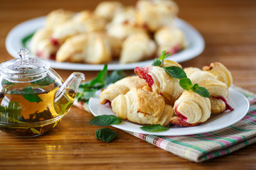 croissants with jam