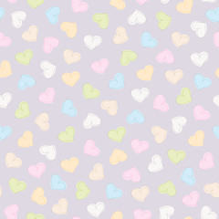 seamless pattern with hearts