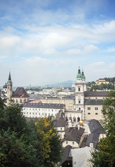Fototapeta na wymiar the historic center of Salzburg, Austria