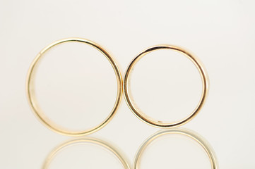 Wedding Rings with Reflection