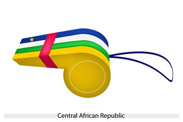 A Whistle of Central African Republic Flag