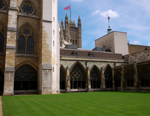 Fototapeta premium Westminster Abbey courtyard