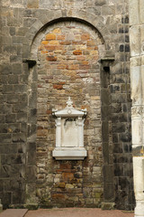 Ruin of St Andrews Cathedral in St Andrews Scotland