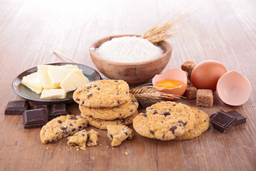 cookies and ingredients