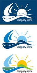 sailing logo - obrazy, fototapety, plakaty