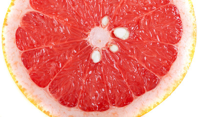 Close up of red grapefruit