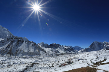 gorakshap beside of everest from kallapather summit