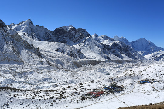 gorakshap beside of everest from kallapather summit