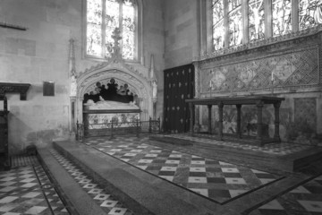 Inside an old English church