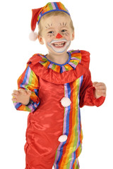 Clown in Karnevals-Kostüm