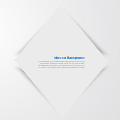 Vector white squares. Abstract  and grey backround