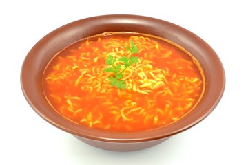 tomato soup with noodles