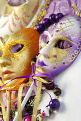 Beautiful Venetian carnival masks