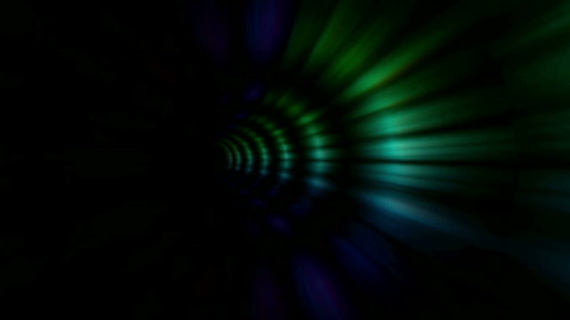 vj, multicolored tunnel. 3d, stereoscopic, anaglyph