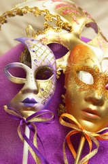 Beautiful Venetian carnival masks