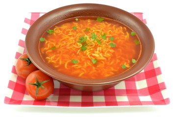 tomato soup with noodles