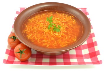 tomato soup with noodles