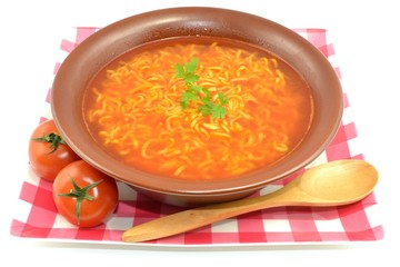 tomato soup with noodles