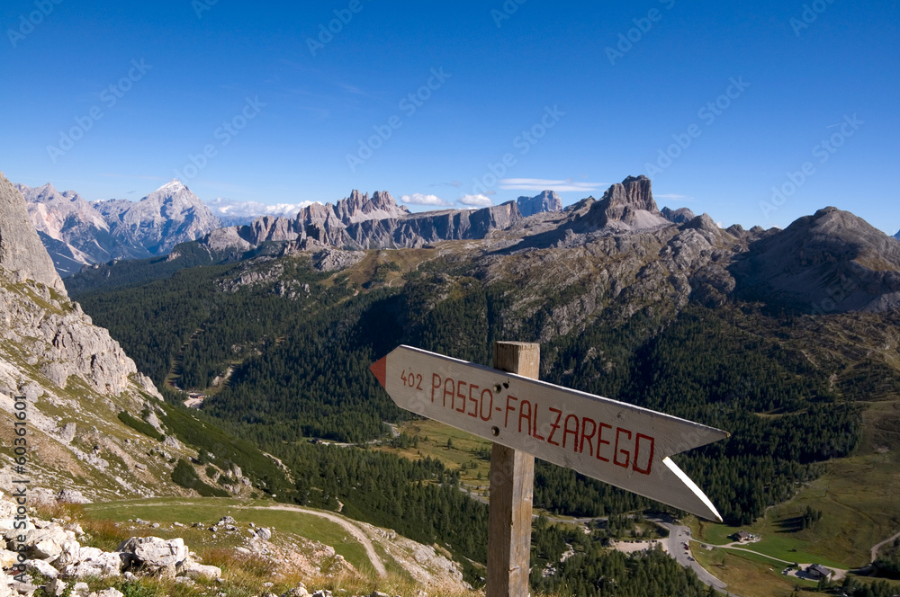 Poster falzaregopass - dolomiten - alpen