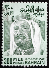 Postage stamp Bahrain 1976 Sheik Isa bin Salman Al Khalifa
