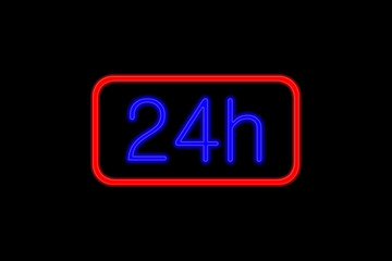 Neon Sign 24h