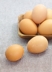 Chicken brown eggs