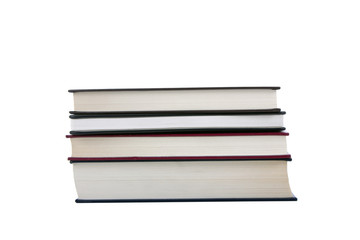 Four books isolated in a white Background