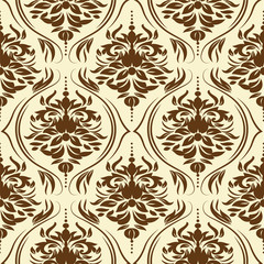 vector seamless classic floral ornament