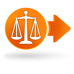 justice sur symbole web orange